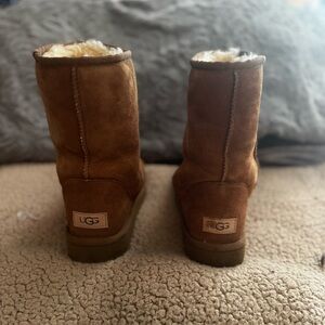 UGG Short Chestnut Sheepskin Boots